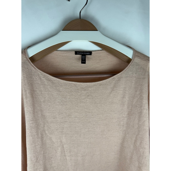 Women's Eileen Fisher Linen Cotton Sweater Peachy-Pink Size XL - Picture 2 of 8